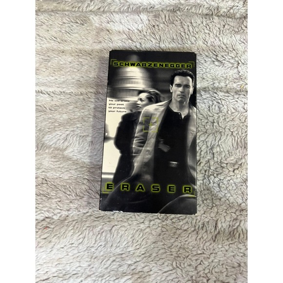 Eraser VHS Arnold Schwarzenegger Action Thriller Movie Tape‎ 1996 - Picture 1 of 4